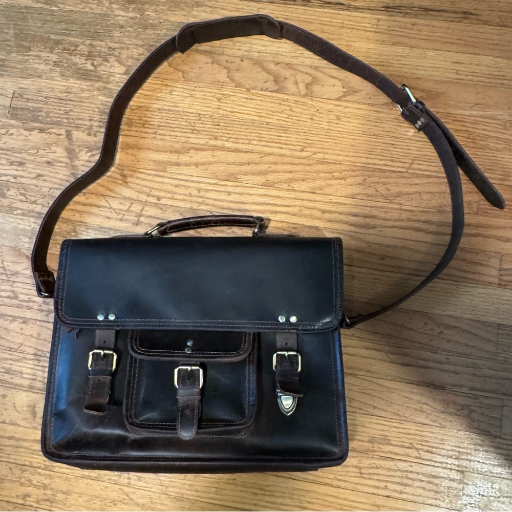 Kodiak Leather Buffalo Leather Satchel
